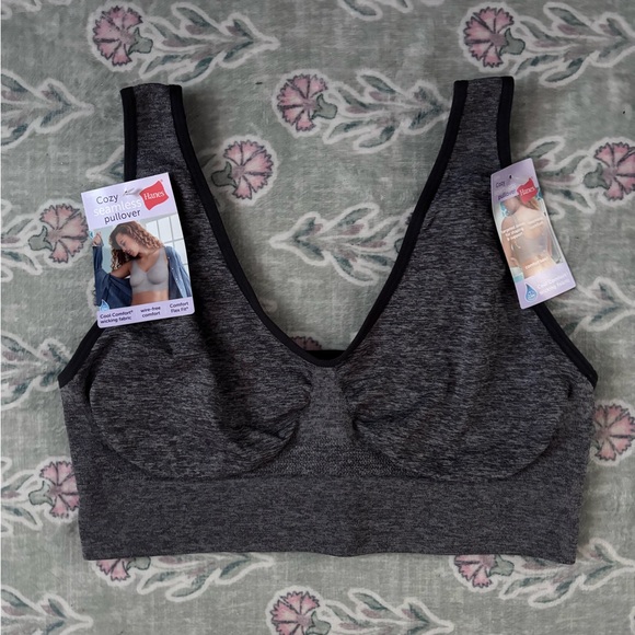 Hanes Cozy Seamless Pullover Comfort Bra - Picture 1 of 4
